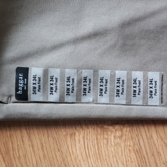 Haggar Classic Fit Casual or Dress Pants 33" Waist X 34" Inseam Length NWT - Picture 6 of 13